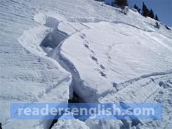 avalanche Urdu meaning