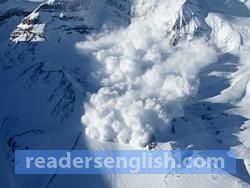 avalanche Urdu meaning