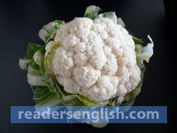 cauliflower Urdu meaning