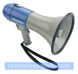 megaphone Urdu meaning