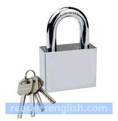 padlock Urdu meaning