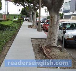 sidewalk Urdu meaning