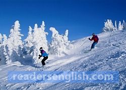 skiing Urdu meaning