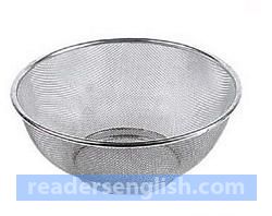 strainer Urdu meaning