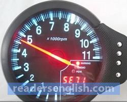 tachometer Urdu meaning